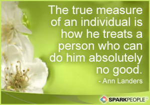 Motivational Quote - The true measure of an individual is how he ...