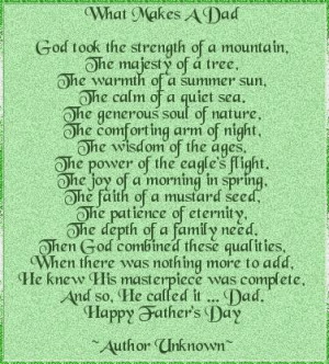 Happy Fathers Day 2014 Poems For Dad