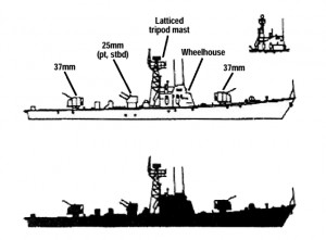 It's got a top speed of 28 knots and is a dedicated gunboat with ...