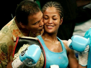 Muhammad and daughter Laila Ali