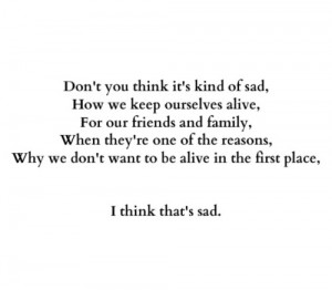 love Black and White depressed depression sad lonely quotes queue pain ...