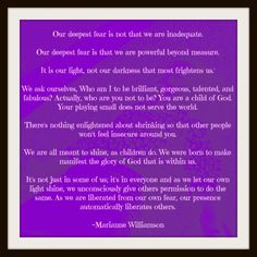 marianne williamson quote our deepest fear more fabulous quotes ...
