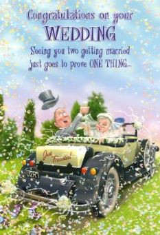 Funny Wedding Day Greeting Card