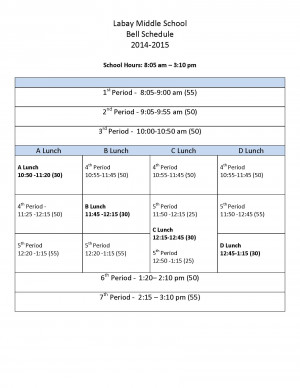 eastlake high school bell schedule