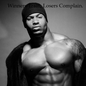 Gym Motivational Quote : Winners Train. Losers complain.