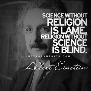 ... Without Religion Albert Einstein Quote graphic from Instagramphics