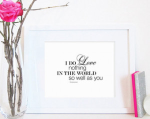 Shakespeare Love Quote, Printable G raphic Art, Home Decor, Instant ...