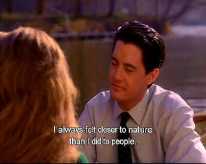 Dale Cooper and Annie Blackburn . Twin Peaks