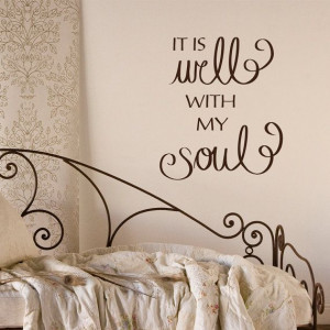 It is well with my soul wall decal vinyl wall by GrabersGraphics, $25 ...