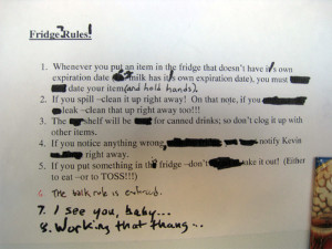BLOG - Funny Office Fridge Notes