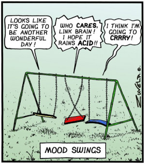 Cartoon: In full Swing (medium) by Tony Zuvela tagged mood,swings ...