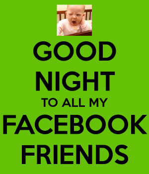 Good Night Facebook Friends Quotes