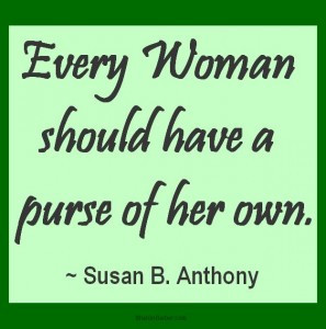 Susan B. Anthony and The Alligator Purse