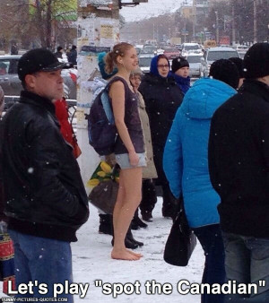Spot The Canadian | Funny Pictures and Quotes