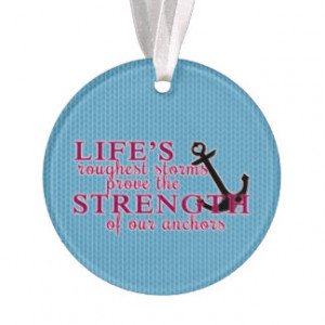 Quotes Strength Quote Christmas Ornaments