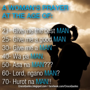 Woman's Prayer For No boyfriend since birth