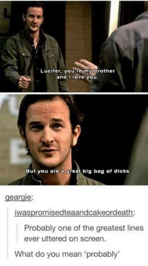 Best quote about lucifer on supernatural
