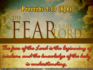 The fear of the Lord is the beginning of wisdom: and the knowledge of ...