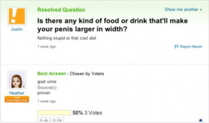 The 40 Funniest Yahoo Questions and Answers