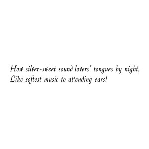 Romeo and Juliet Quote liked on Polyvore