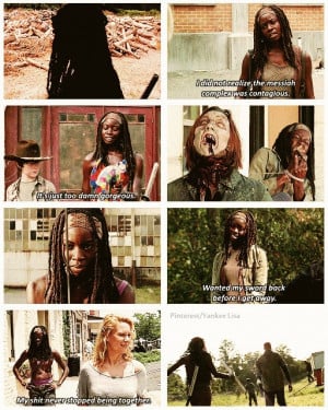 The Walking Dead Quotes Carl Michonne quotes-- the walking