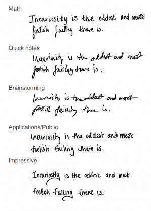 Different Types of Handwriting
