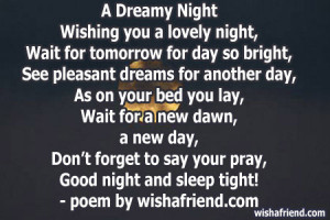 Funny Good Night Poems Good night poems