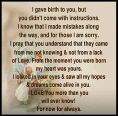 letter from mother to son to all my boys love always and always mom