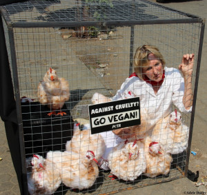 PETA Founder Awaits ‘Slaughter’ Outside KFC
