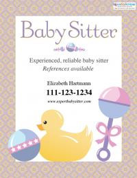 Baby sitting flyer 2