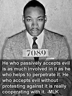 Rev Martin Luther King, Jr. quote and photo