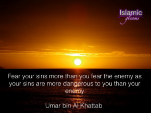 Fear your sins !