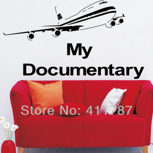 ... airplane-quote-Removeable-PVC-wall-art-decal-Wall-Sticker-home-decor