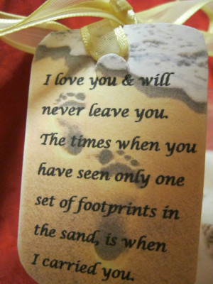 Footprints In The Sand Ornament