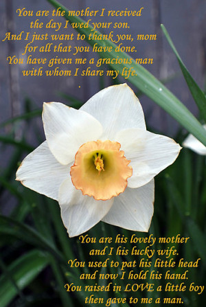 For Special Mother Law Poem
