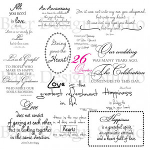 QUOTES digital word art for weddings, anniversaries, Valentine's Day ...