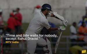 22. The last line shows Dravid's greatness off the field as well