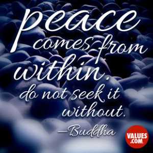 An inspiring quote about #peace from www.values.com #dailyquote # ...