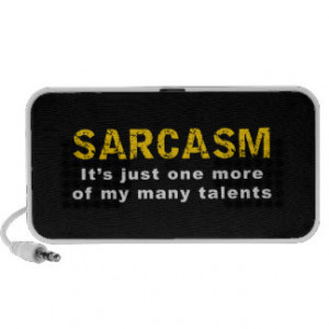Sarcasm - Funny Sayings and Quotes iPhone Speakers