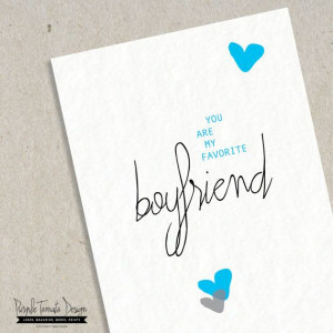 Boyfriend Card with Envelope DIY. Boyfriend Birthday Card. Anniversary ...