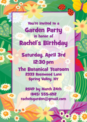 Spring Fling Party Invitations