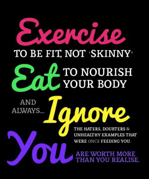 Monday Motivation – Eat Less, Move More.