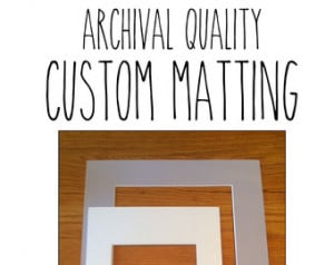 Custom Mat Matting for Any Print or Frame Acid Free Archival Mat Print ...