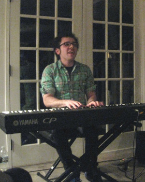 ian axel chad vaccarino and mike campbell at va house concert