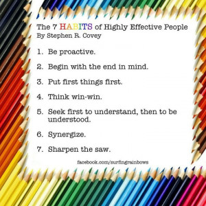 Wisdom by a most inspiring and motivational man, Stephen R. Covey. He ...