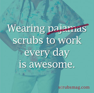 Wearing scrubs to work every day is #awesome! #nursing #scrubs