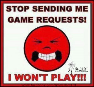 sending game request ,i won't play ,YoVille,Farm Town,MindJolt games ...