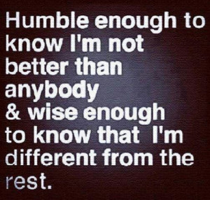 Being humble quote