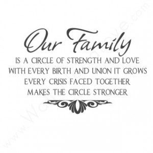 ... Strength and Love With Every Birth And Union It Grows ~ Family Quote