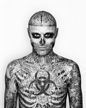 Edited to add : Jay Park has admitted to being inspired by Rick Genest ...